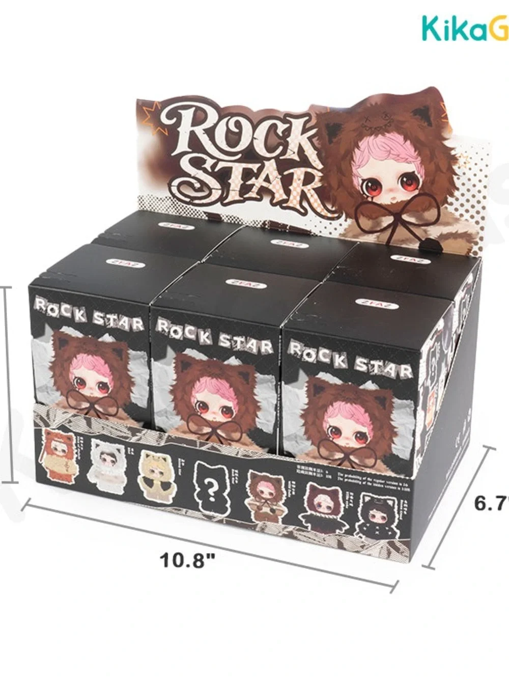 OWEN ROCK STAR SERIES PLUSH BLIND BOX ~ Full Set of 6 ~ Possible Hidden Secret - Picture 12 of 13